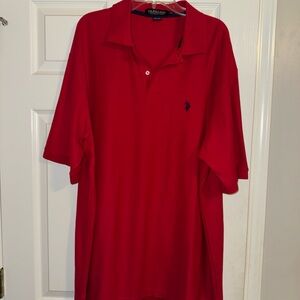 U.S. Polo Assn. Men's Vibrant Red Polo Shirt